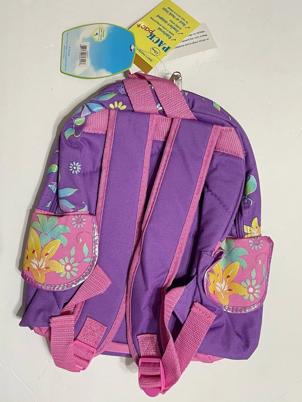 Small Backpack- Tinkerbell Flowers and Butterfly 12